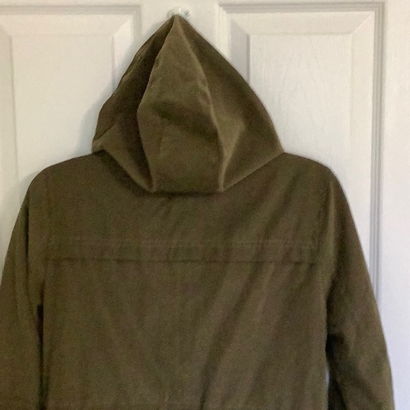 🦋 JASON MAXWELL Outerwear Collection hooded olive green utility jacket. Size PM - Picture 5 of 14